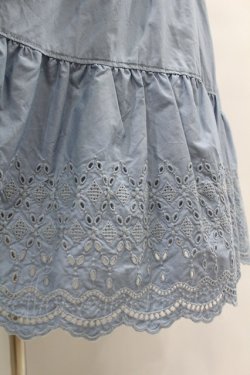 画像5: Jane Marple Dans Le Salon / Typewriter lace tiered dress  ブルー H-25-07-15-1032-JM-OP-KB-ZH