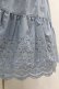 画像5: Jane Marple Dans Le Salon / Typewriter lace tiered dress  ブルー H-25-07-15-1032-JM-OP-KB-ZH (5)