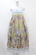 Jane Marple Dans Le Salon / La fete foraine apron dress  サックス H-25-07-15-1033-JM-OP-KB-ZH