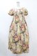 画像1: Jane Marple Dans Le Salon / Flower Wallpaperのエンパイアドレス  ベージュ H-25-07-15-1037-JM-OP-KB-ZH (1)
