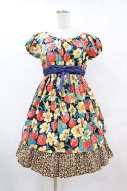 画像1: Shirley Temple / LIBERTY FABRICワンピース 160 ブラック H-25-07-15-1040-ET-OP-KB-ZH