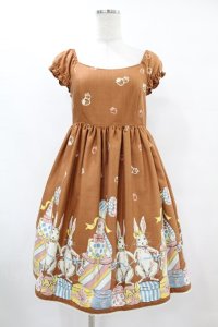 Emily Temple cute / BUNNY BOXワンピース  ブラウン H-25-07-15-1043-ET-OP-KB-ZH