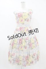 Jane Marple / Beautiful Bouquetアフタヌーンドレス  シャンパンゴールド H-25-07-15-1046-JM-OP-KB-ZH