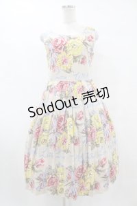 Jane Marple / Beautiful Bouquetアフタヌーンドレス  シャンパンゴールド H-25-07-15-1046-JM-OP-KB-ZH