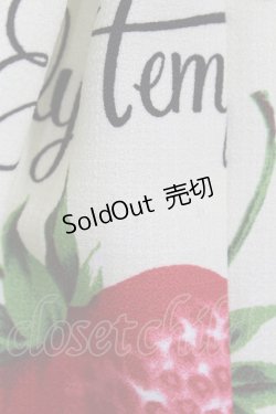 画像4: Emily Temple cute / フレッシュストロベリーノースリーブワンピース  アイボリー H-25-07-15-1048-ET-OP-KB-ZH