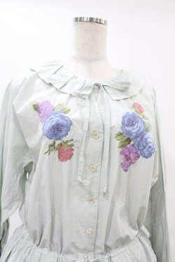 画像4: Jane Marple Dans Le Salon / Jardin Des Fleurs Embroideryドレス  ミント H-25-07-15-1007-JM-OP-KB-ZH