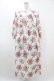 画像1: Jane Marple / Strawberries and flowersラッフルフリルドレス  オフ H-25-07-15-1002-JM-OP-KB-ZH (1)
