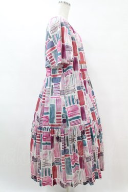 画像3: Jane Marple Dans Le Salon / Constructed stripes surf dress M ピンク H-25-07-15-1008-JM-OP-KB-ZH