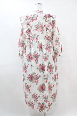 画像2: Jane Marple / Strawberries and flowersラッフルフリルドレス  オフ H-25-07-15-1002-JM-OP-KB-ZH
