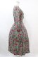 画像3: Jane Marple Dans Le Salon / Winter cherries drawstring dress  グリーン H-25-07-15-1010-JM-OP-KB-ZH (3)