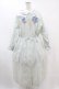 画像1: Jane Marple Dans Le Salon / Jardin Des Fleurs Embroideryドレス  ミント H-25-07-15-1011-JM-OP-KB-ZH (1)