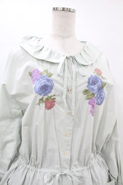 画像4: Jane Marple Dans Le Salon / Jardin Des Fleurs Embroideryドレス  ミント H-25-07-15-1011-JM-OP-KB-ZH