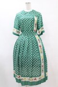 Jane Marple / Polka dots parade Colette dress M グリーン H-25-07-15-1022-JM-OP-ET-ZH