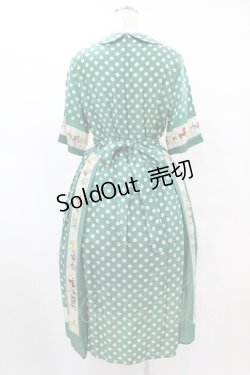 画像2: Jane Marple / Polka dots parade Colette dress M グリーン H-25-07-15-1022-JM-OP-ET-ZH