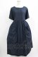 画像1: Jane Marple Dans Le Salon / コットンピンタックワンピース  ネイビー H-25-07-16-001-JM-OP-KB-ZH (1)