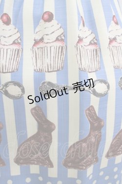画像4: Emily Temple cute / うさぎチョコストライプキャミソールワンピース  サックス H-25-07-16-030-ET-OP-KB-ZH
