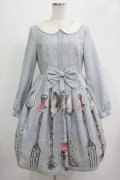 Emily Temple cute / トリアノンカトラリーワンピース  ブルーグレー H-25-07-16-005-ET-OP-KB-ZH