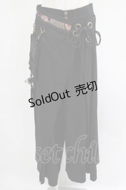 画像1: Desoro Works / 琉球浪漫物語わいどぱんつ  黒 H-25-07-16-042-GO-PA-KB-ZH