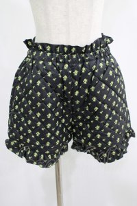 Candy Stripper / TINY ROSE QUILTING SHORTS 2 ブラック H-25-07-16-043-PU-PA-KB-ZH