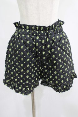 画像1: Candy Stripper / TINY ROSE QUILTING SHORTS 2 ブラック H-25-07-16-043-PU-PA-KB-ZH