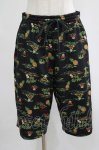 画像1: 【SALE】Candy Stripper / CANDY ISLAND HALF PANTS  ブラック H-25-11-16-015-PU-PA-KB-ZT454 (1)
