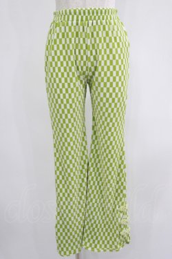 画像1: Candy Stripper / EASY FLARE CHINA PANTS  ライトグリーン H-25-07-16-046-PU-PA-KB-ZH