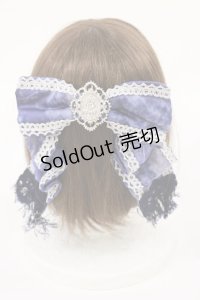 ALICE and the PIRATES / 不思議な奇術師と魔法の夜柄バレッタ  ブルー H-25-07-16-1041-PA-AC-NS-ZH