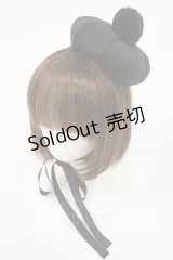 ALICE and the PIRATES / JOKERポンポンミニベレー  ブラック H-25-07-16-1046-PA-AC-NS-ZH