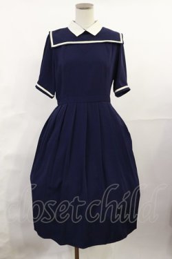 画像1: Fi.n.t / クレリックマリンワンピース Free NAVY H-25-07-16-1013-CA-OP-NS-ZH