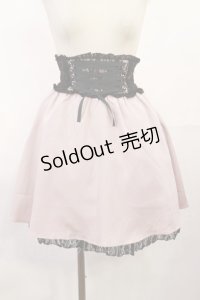 DearMyLove / コルセット風フリルレースアップスカート S ピンク H-25-07-16-1017-EL-SK-NS-ZH