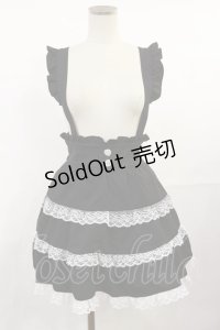 DearMyLove / レースチェックティアードサススカート S ブラック H-25-07-16-1018-EL-SK-NS-ZH