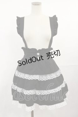 画像1: DearMyLove / レースチェックティアードサススカート S ブラック H-25-07-16-1018-EL-SK-NS-ZH