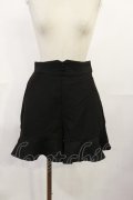 Fi.n.t / ハイウエストフレアーショートパンツ Free BLACK H-25-07-16-1025-CA-PA-NS-ZH