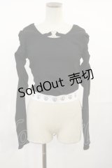 Ank Rouge / Backスピンドル袖くしゅくしゅ M ブラック H-25-07-16-1026-CA-TO-NS-ZH