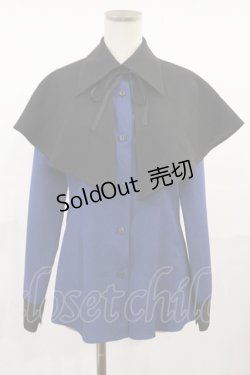 画像1: MIHO MATSUDA / ブラウス・アクラ S ブルー/ブラック H-25-07-16-1029-GO-BL-NS-ZH