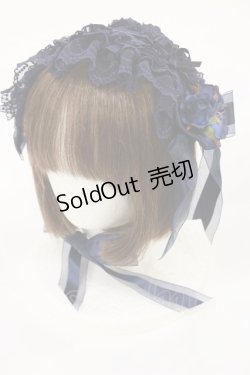 画像1: ALICE and the PIRATES / エアリーローズヘッドドレス  ネイビー H-25-07-16-1033-PA-AC-NS-ZH