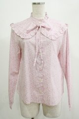 Jane Marple Dans Le Salon / D’anjo coast cape blouse  ピンク H-25-07-16-058-JM-BL-KB-ZH