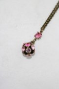 Michal Negrin / クリスタルネックレス  ピンク H-25-07-16-066-LO-AC-KB-ZH