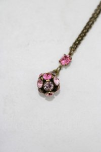 Michal Negrin / クリスタルネックレス  ピンク H-25-07-16-066-LO-AC-KB-ZH