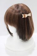 MILK / Metal Ribbonバレッタ  ピンクゴールド H-25-07-16-067-ML-AC-KB-ZH
