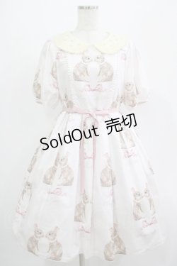 画像1: Leur Getter / Twin Rabbit袖付ワンピース M さくらピンク H-25-07-16-009-LU-OP-KB-ZH