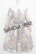 Leur Getter / Teddy Friends袖付きワンピース M グレー H-25-07-16-011-LU-OP-KB-ZH