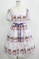 Leur Getter / Daisy Macaron袖付きワンピース M ラベンダー H-25-07-16-012-LU-OP-KB-ZH