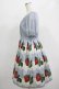 画像2: Leur Getter / Antique Lace Strawberry袖付きワンピース M サックス H-25-07-16-017-LU-OP-KB-ZH (2)