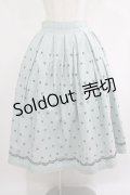 Jane Marple Dans Le Salon / Clover Embroideryキャトルタックスカート  サックス H-25-07-16-020-JM-SK-KB-ZH