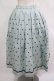 画像3: Jane Marple Dans Le Salon / Clover Embroideryキャトルタックスカート  サックス H-25-07-16-020-JM-SK-KB-ZH (3)
