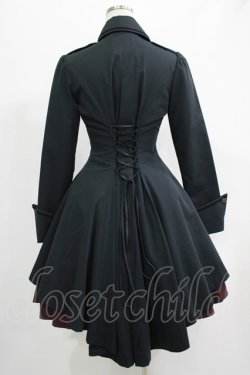 画像3: ATELIER BOZ / ディーンジャケットワンピース  ブラック×ボルドー H-25-07-16-021-EL-OP-KB-ZH