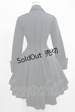 画像3: ATELIER BOZ / ディーンジャケットワンピース  ブラック×ボルドー H-25-07-16-021-EL-OP-KB-ZH