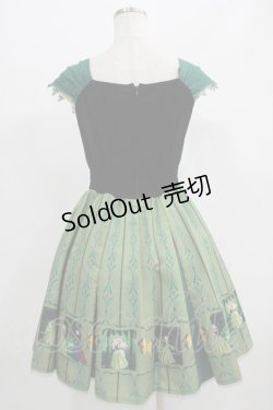 画像3: Secret Honey / チョーカー付戴冠式ワンピース(アナと雪の女王ver) Free グリーン H-25-07-17-028-CA-OP-NS-ZH