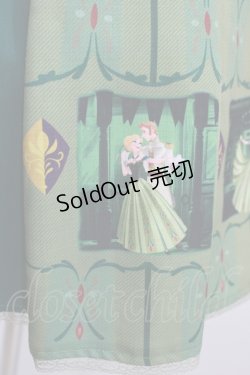 画像4: Secret Honey / チョーカー付戴冠式ワンピース(アナと雪の女王ver) Free グリーン H-25-07-17-028-CA-OP-NS-ZH